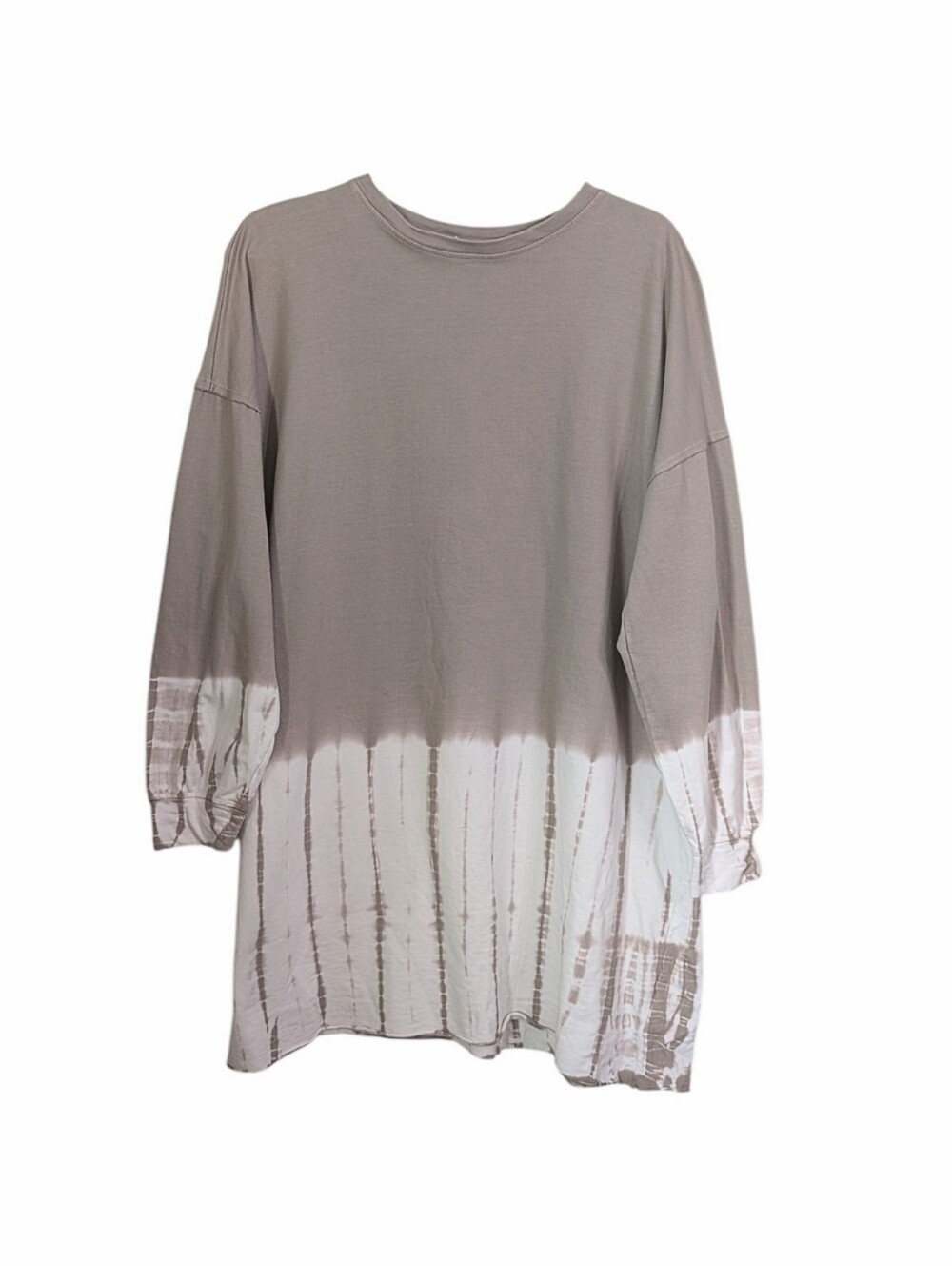Altar'd State Tie Dye Taupe Oversized Sweatshirt Mini Dress Sz XS/S Loungewear